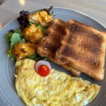 Omelette & Toast with Chicken Tikka & Greens (Four Types of Choices)