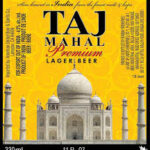 Indian Beer Bottle 12oz I Taj Mahal Lager I $5